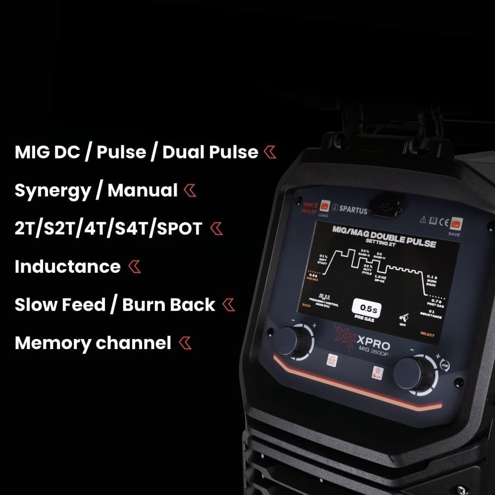 SPARTUS XPro MIG 260 Dual Pulse MIG MAG