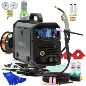 Spartus Set #2 Spartus™ MIG/MAG WIG LCD sinnergie 3 in 1 saldatrice 200 Amp VRD FCAW